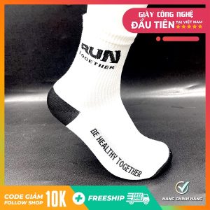 Vớ thể thao chạy bộ chính hãng Run Together - Tất nam nữ cao cấp đơn giản êm thoáng dịu nhẹ